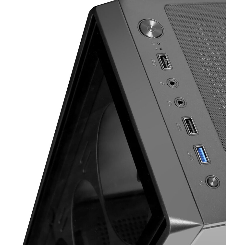 Компьютерный корпус Ginzzu CL125 ATX передняя панель Стекло