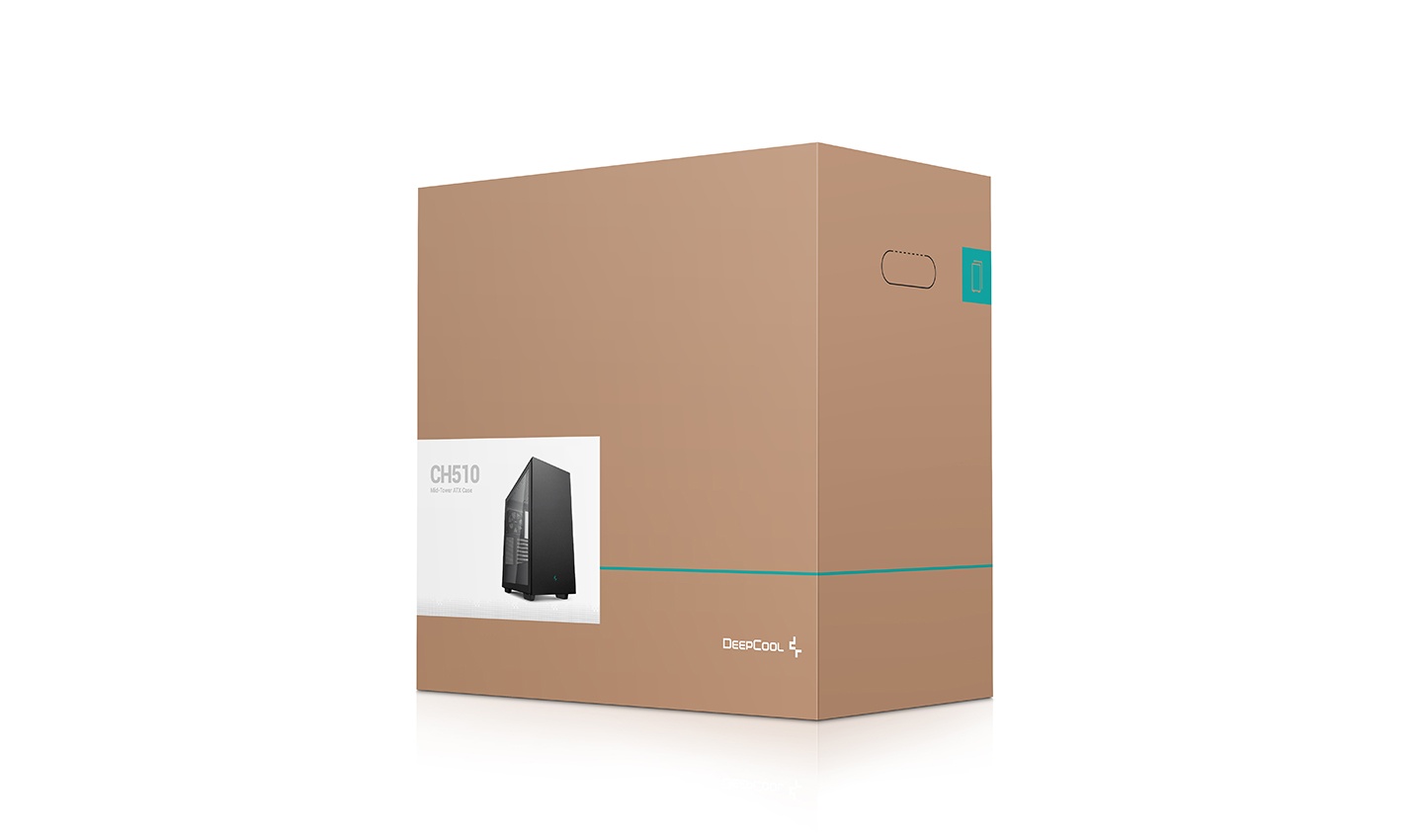 Компьютерный корпус Deepcool CH510 без БП, боковое окно (закаленное стекло), 1x120мм вентилятор сзад