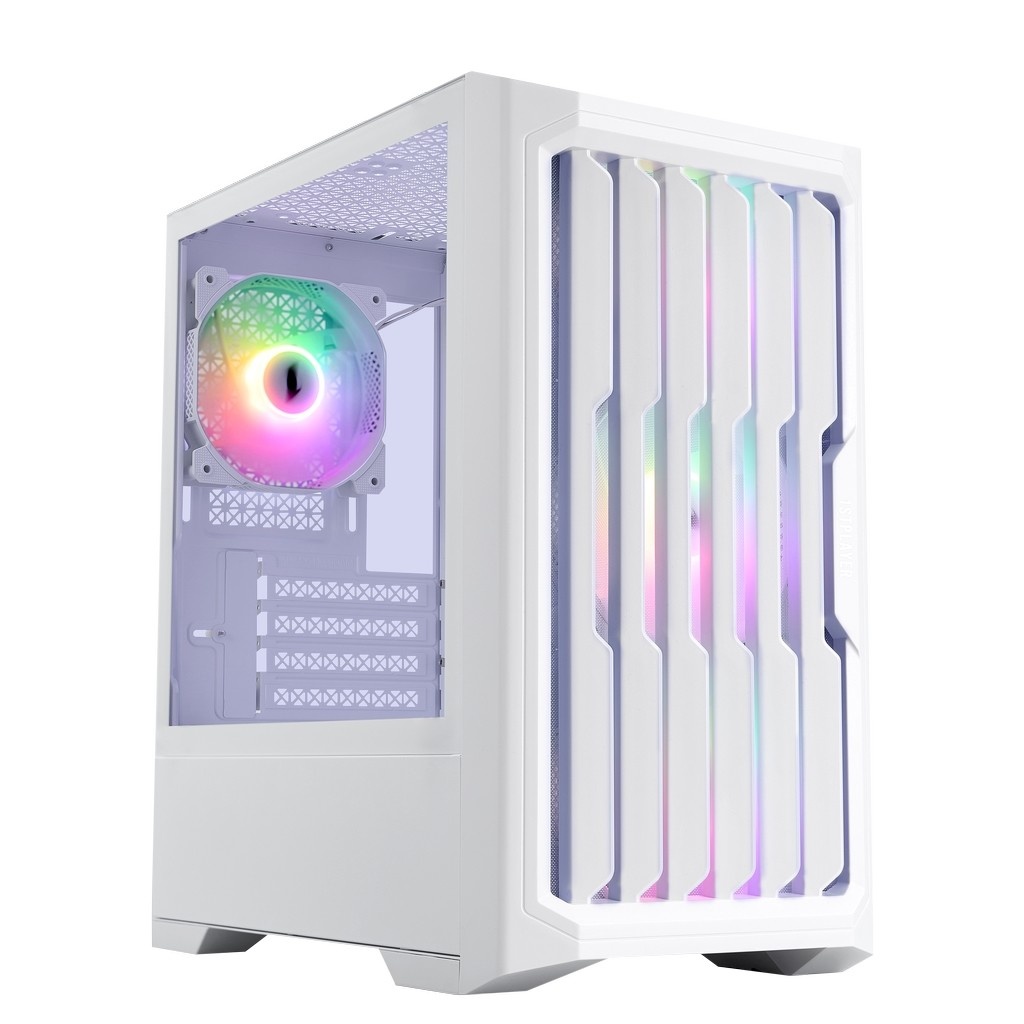 Компьютерный корпус 1STPLAYER BULLET HUNTER H2 White / mATX / 4x120mm FRGB fans / H2-WH-4F1-W