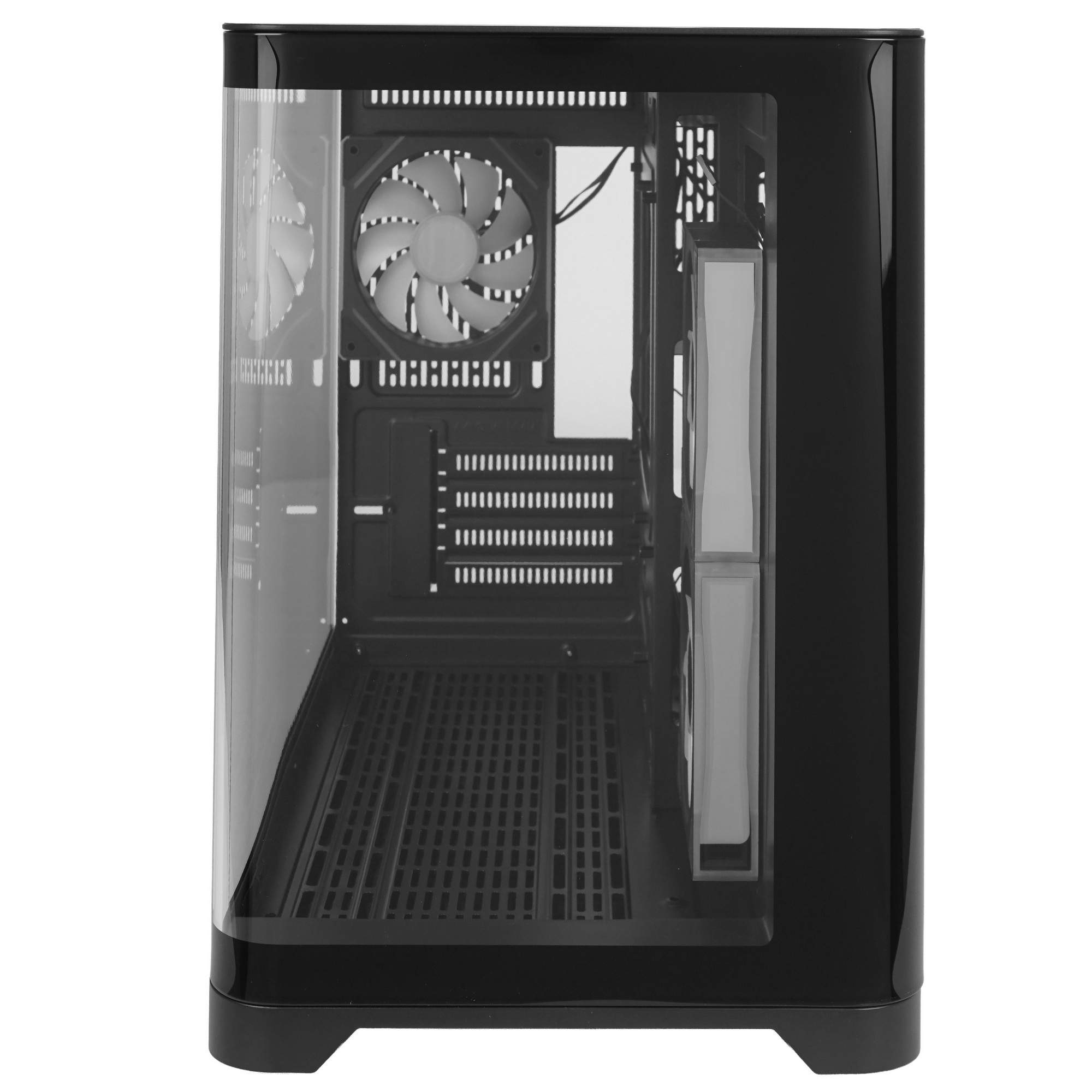 Корпус 1STPLAYER UVIEW UV6 ARGB Black / mATX / 3x120mm ARGB fans / UV6-BK-2FC7R-1FC7