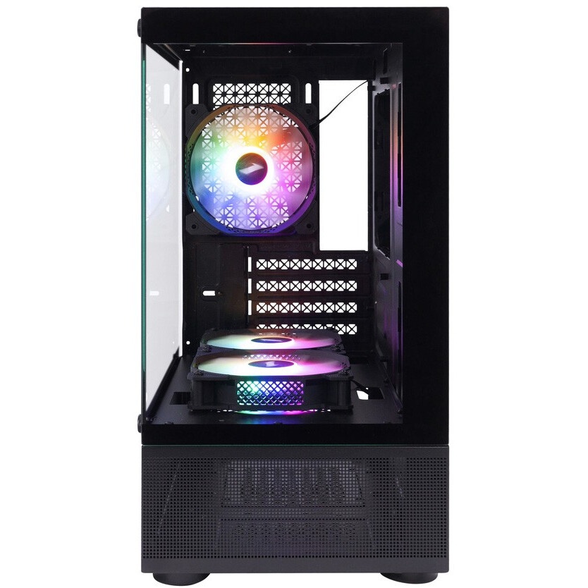 Компьютерный корпус 1STPLAYER DK D7 ARGB Black / mATX / 3x120mm ARGB fans / D7-BK-3F7