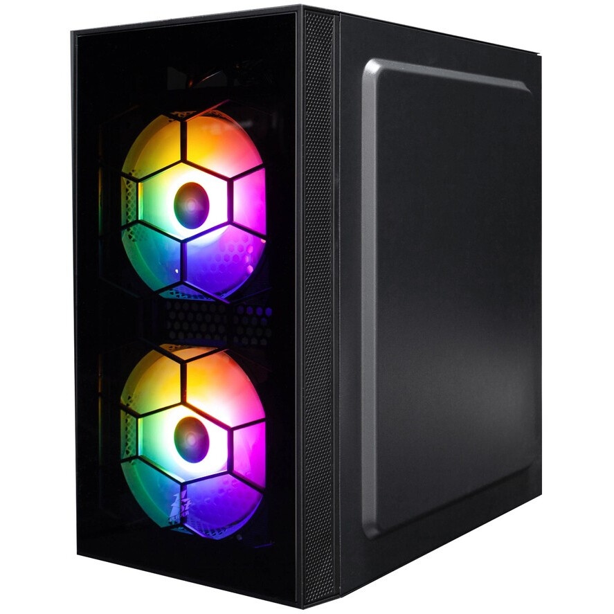 Компьютерный корпус 1STPLAYER DK D7 ARGB Black / mATX / 3x120mm ARGB fans / D7-BK-3F7