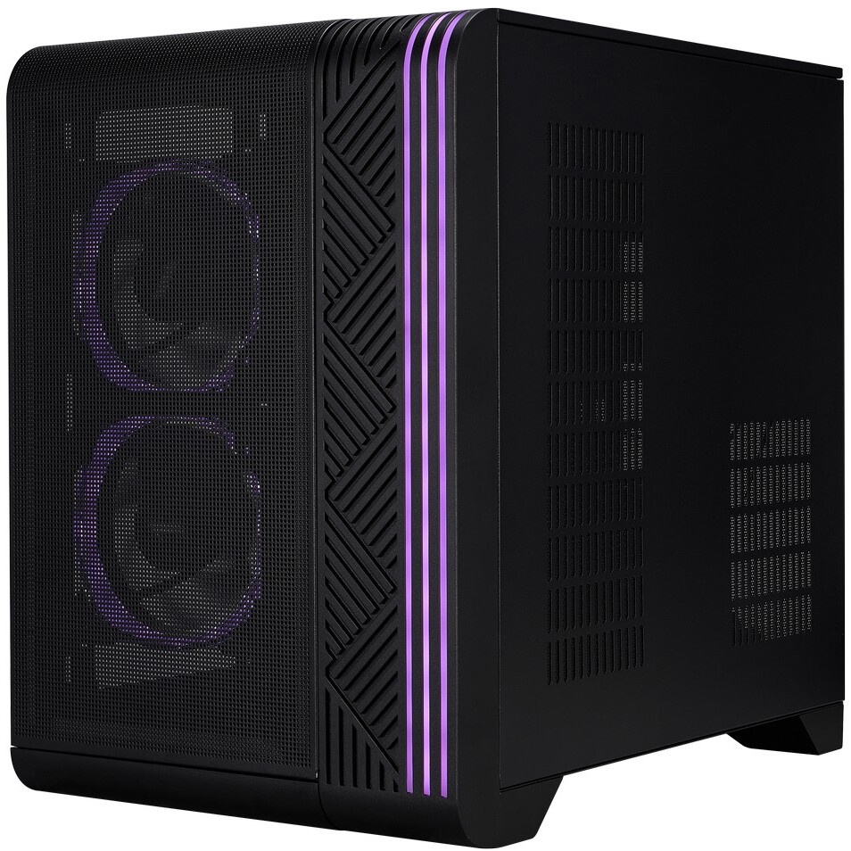 Компьютерный корпус 1STPLAYER DK D7 ARGB Black / mATX / 3x120mm ARGB fans / D7-BK-3F7