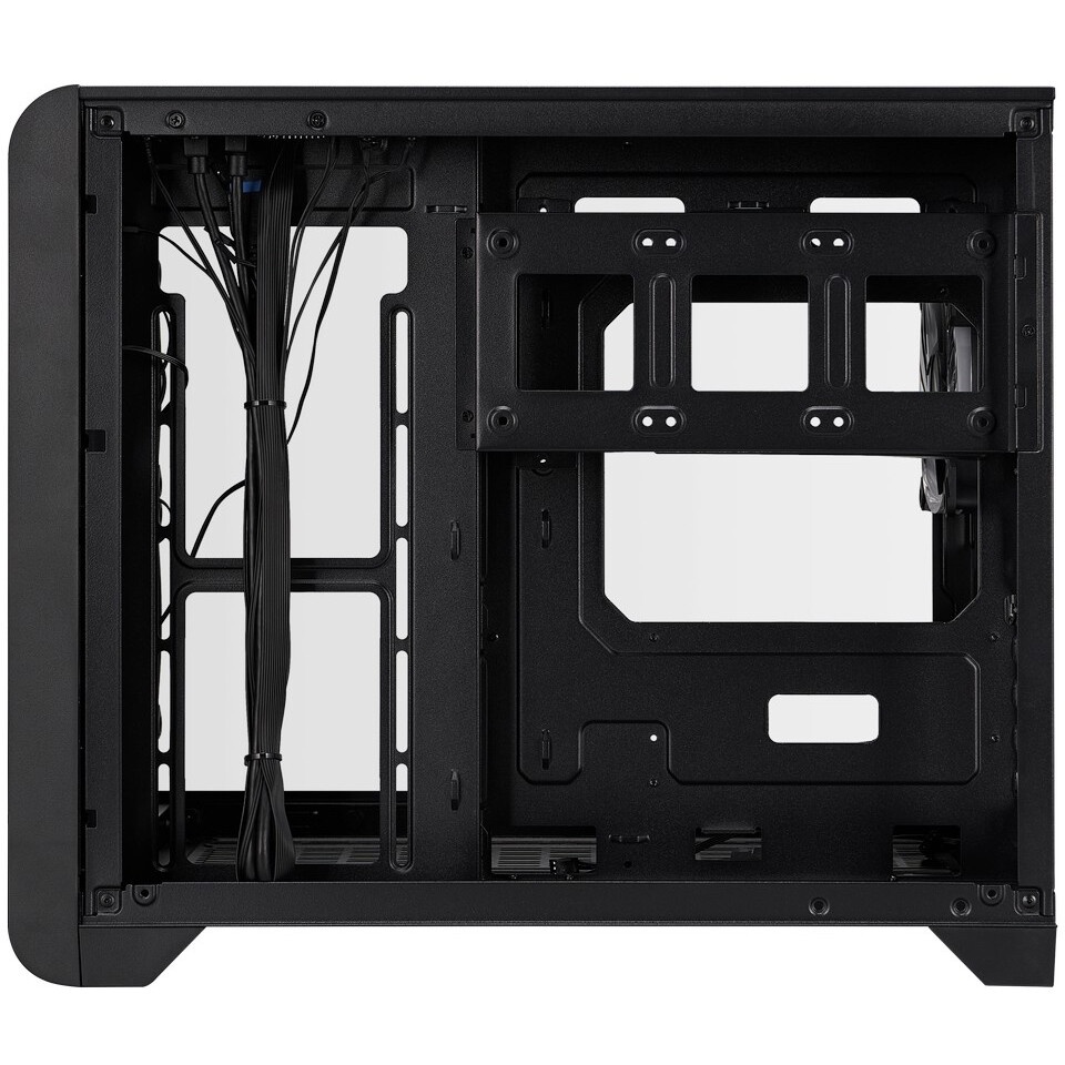 Компьютерный корпус 1STPLAYER DK D7 ARGB Black / mATX / 3x120mm ARGB fans / D7-BK-3F7