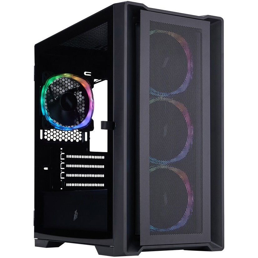 Компьютерный корпус 1STPLAYER DK D7 ARGB Black / mATX / 3x120mm ARGB fans / D7-BK-3F7