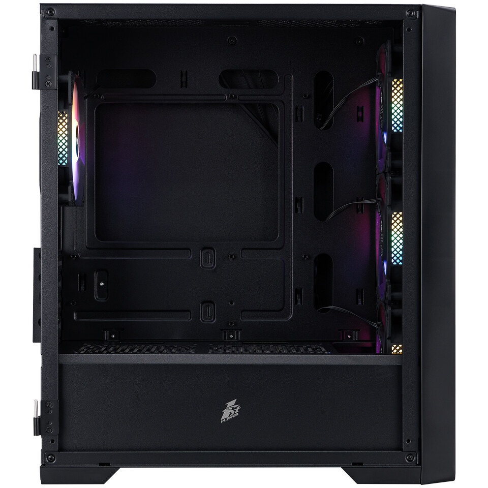 Компьютерный корпус 1STPLAYER DK D7 ARGB Black / mATX / 3x120mm ARGB fans / D7-BK-3F7