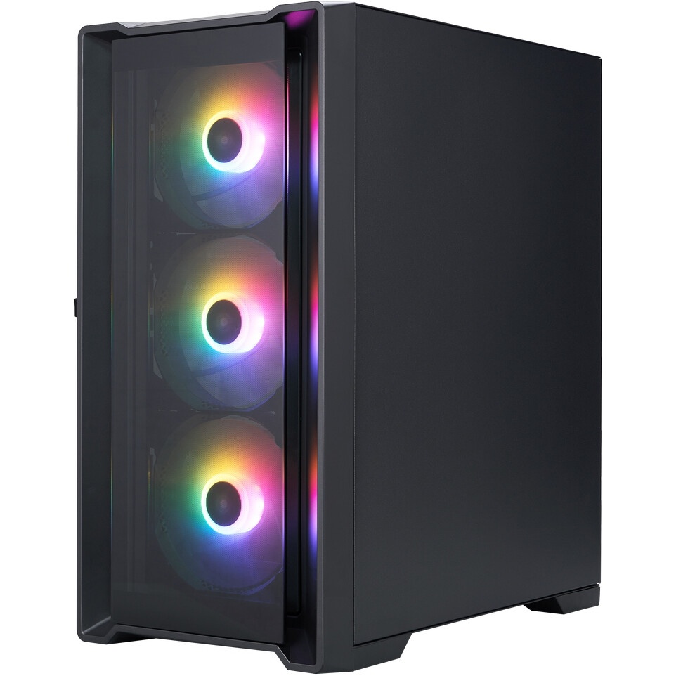 Компьютерный корпус 1STPLAYER DK D7 ARGB Black / mATX / 3x120mm ARGB fans / D7-BK-3F7