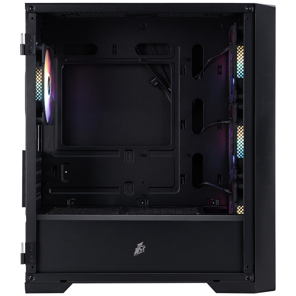 Компьютерный корпус 1STPLAYER DK D7 ARGB Black / mATX / 3x120mm ARGB fans / D7-BK-3F7