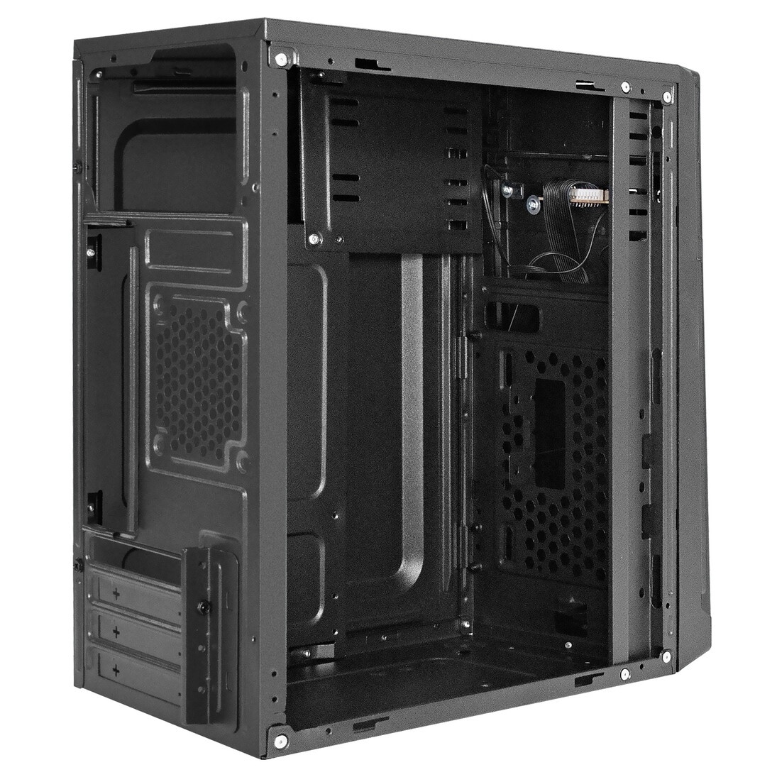 Корпус Minitower ExeGate BAA-106-UNS450 (mATX, БП UNS450 с вент. 12см, 2*USB, аудио, черный)