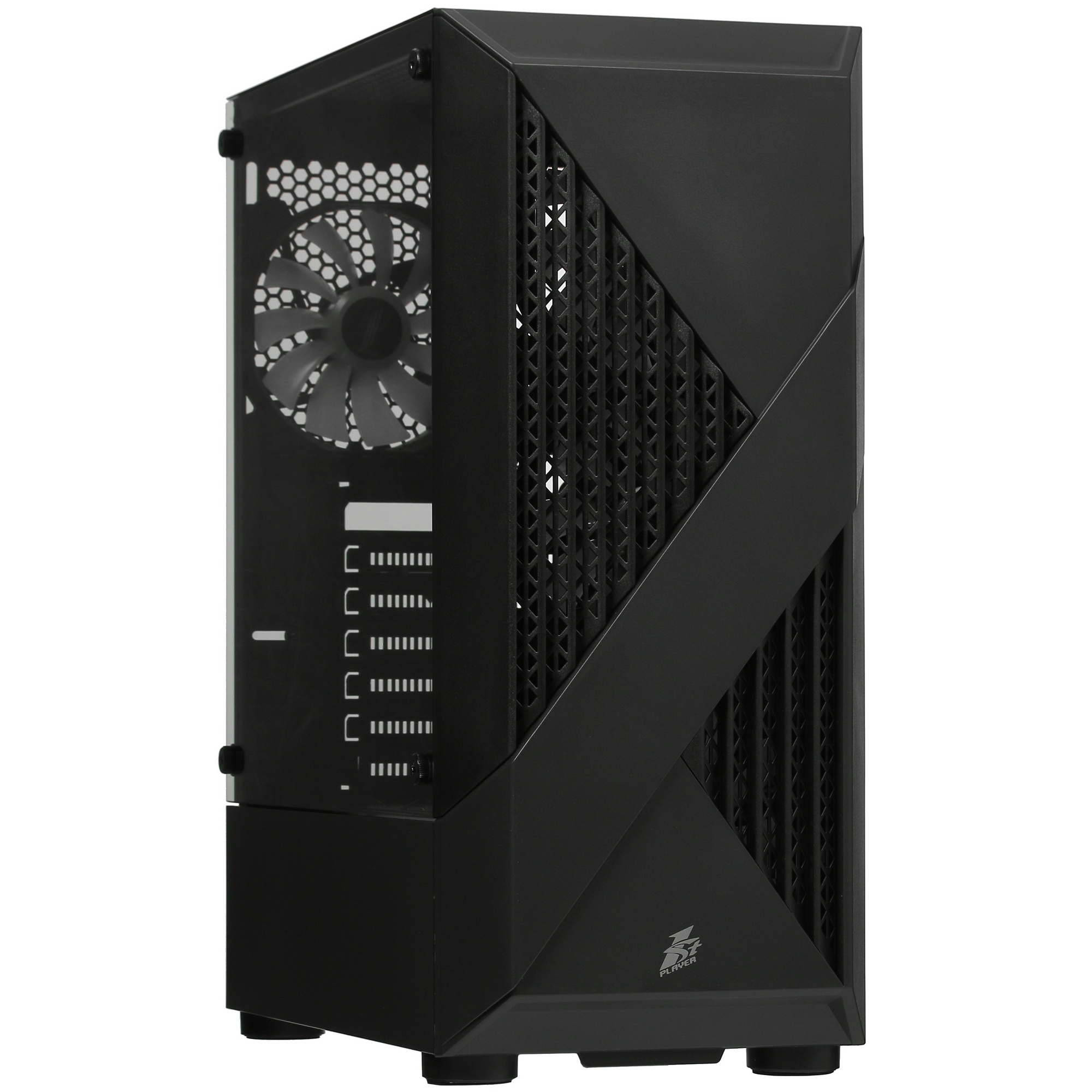 Компьютерный корпус 1STPLAYER FIREROSE F3-A Black / ATX, TG / 4x120mm LED fans inc. / F3-A-BK-4F1