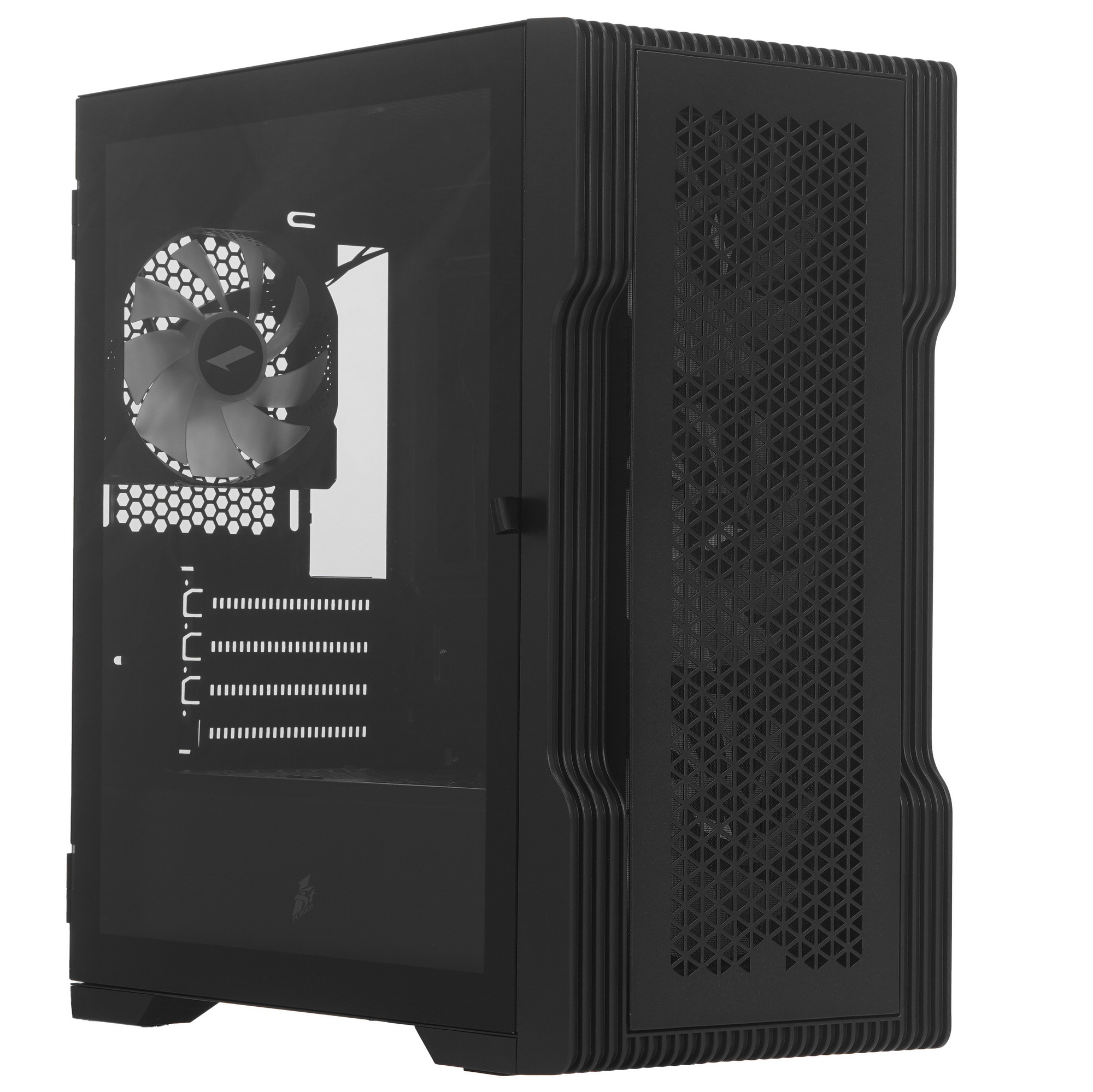 Корпус 1STPLAYER TRILOBITE T3 ARGB Black / mATX / 4x120mm ARGB fans / T3-BK-4F7