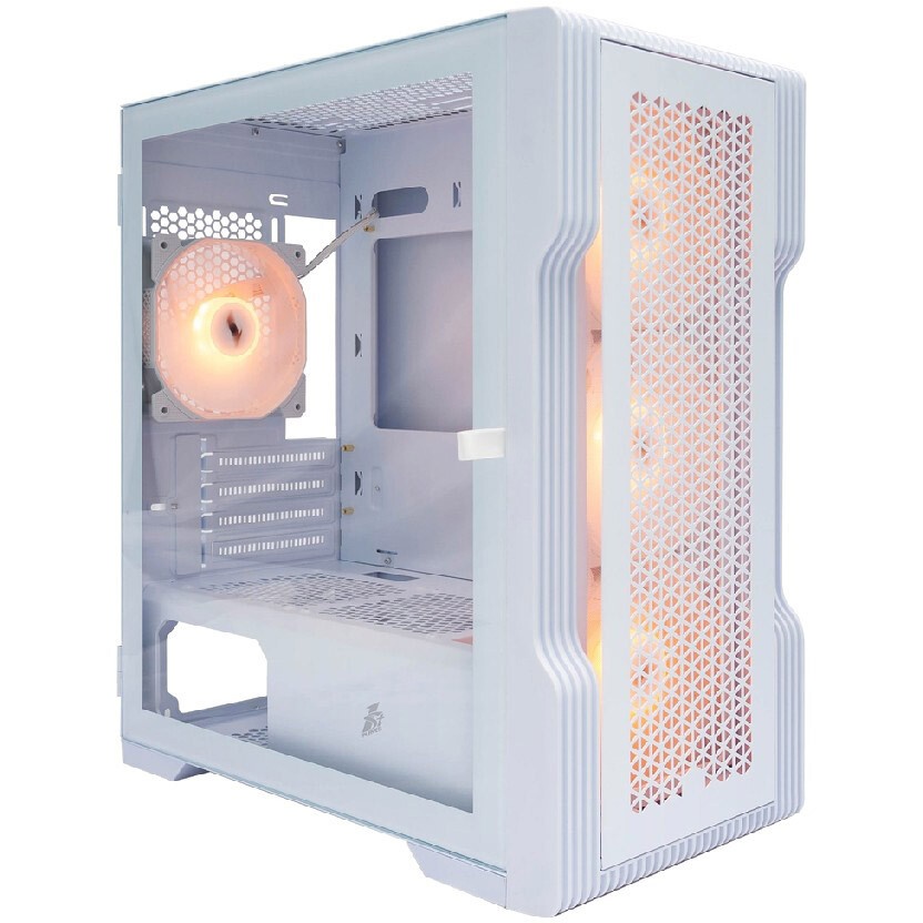 Компьютерный корпус 1STPLAYER DK D7 ARGB White / mATX / 3x120mm ARGB fans / D7-WH-3F7-W