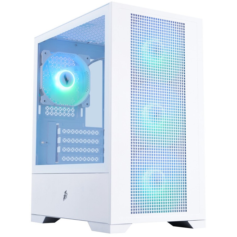 Компьютерный корпус 1STPLAYER DK D7 ARGB White / mATX / 3x120mm ARGB fans / D7-WH-3F7-W