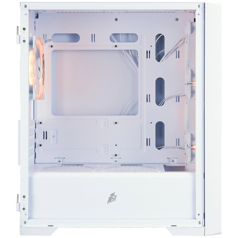Компьютерный корпус 1STPLAYER DK D7 ARGB White / mATX / 3x120mm ARGB fans / D7-WH-3F7-W