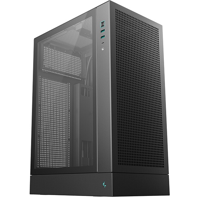 Корпус MiniTower Deepcool CH270 black (Mini-ITX, без БП, 2*Type A+USB Type-C) (R-CH270-BKNDM0-G-1)