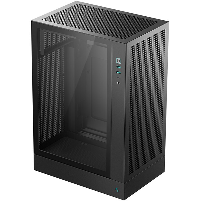 Корпус MiniTower Deepcool CH270 black (Mini-ITX, без БП, 2*Type A+USB Type-C) (R-CH270-BKNDM0-G-1)