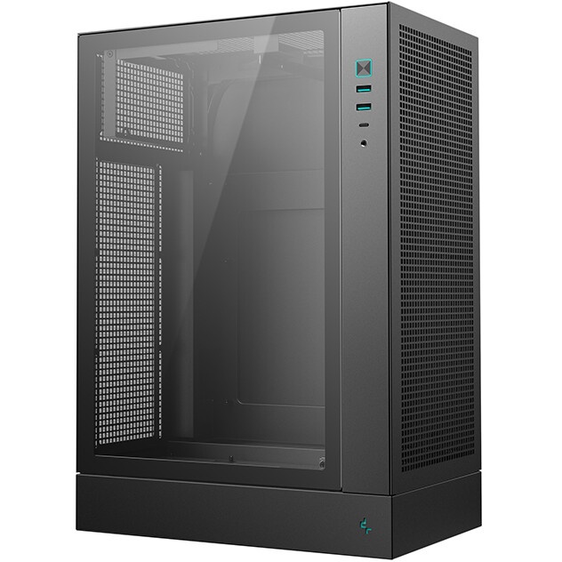 Корпус MiniTower Deepcool CH270 black (Mini-ITX, без БП, 2*Type A+USB Type-C) (R-CH270-BKNDM0-G-1)