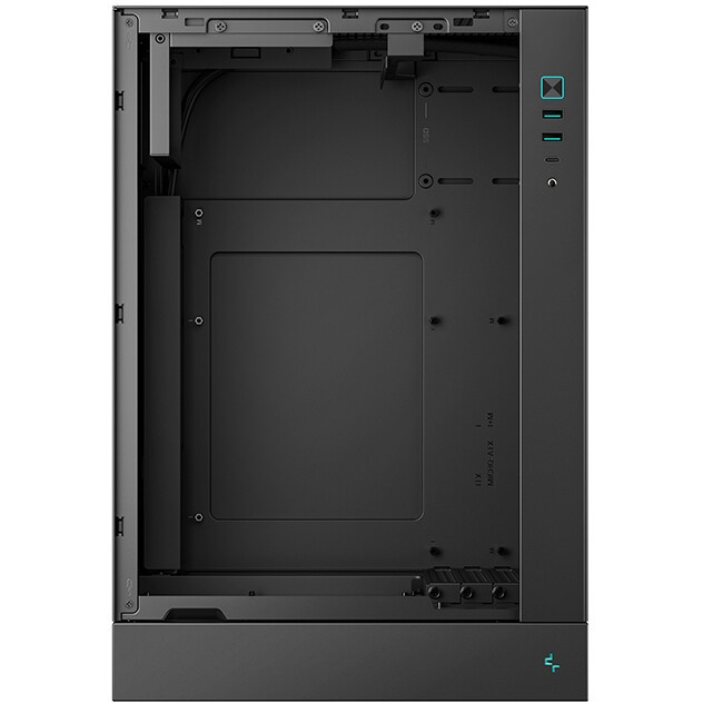 Корпус MiniTower Deepcool CH270 black (Mini-ITX, без БП, 2*Type A+USB Type-C) (R-CH270-BKNDM0-G-1)