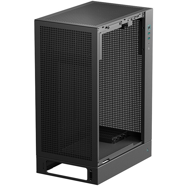 Корпус MiniTower Deepcool CH270 black (Mini-ITX, без БП, 2*Type A+USB Type-C) (R-CH270-BKNDM0-G-1)