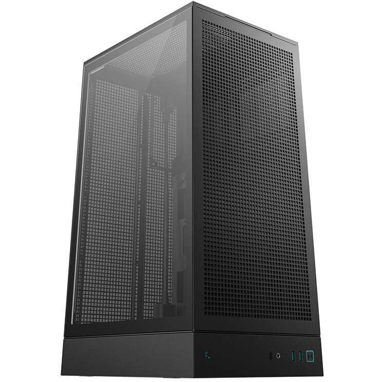 Корпус MiniTower Deepcool CH270 black (Mini-ITX, без БП, 2*Type A+USB Type-C) (R-CH270-BKNDM0-G-1)