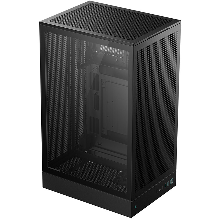 Корпус MiniTower Deepcool CH270 black (Mini-ITX, без БП, 2*Type A+USB Type-C) (R-CH270-BKNDM0-G-1)