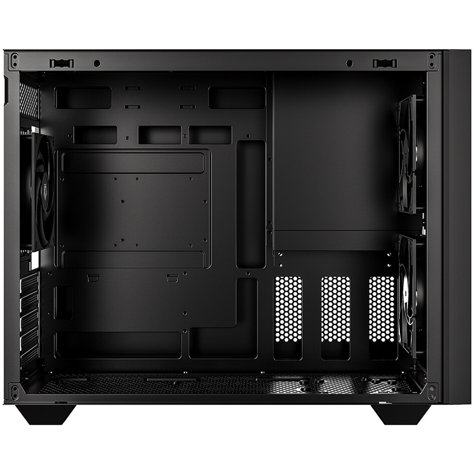 Корпус MiniTower Deepcool CH270 black (Mini-ITX, без БП, 2*Type A+USB Type-C) (R-CH270-BKNDM0-G-1)