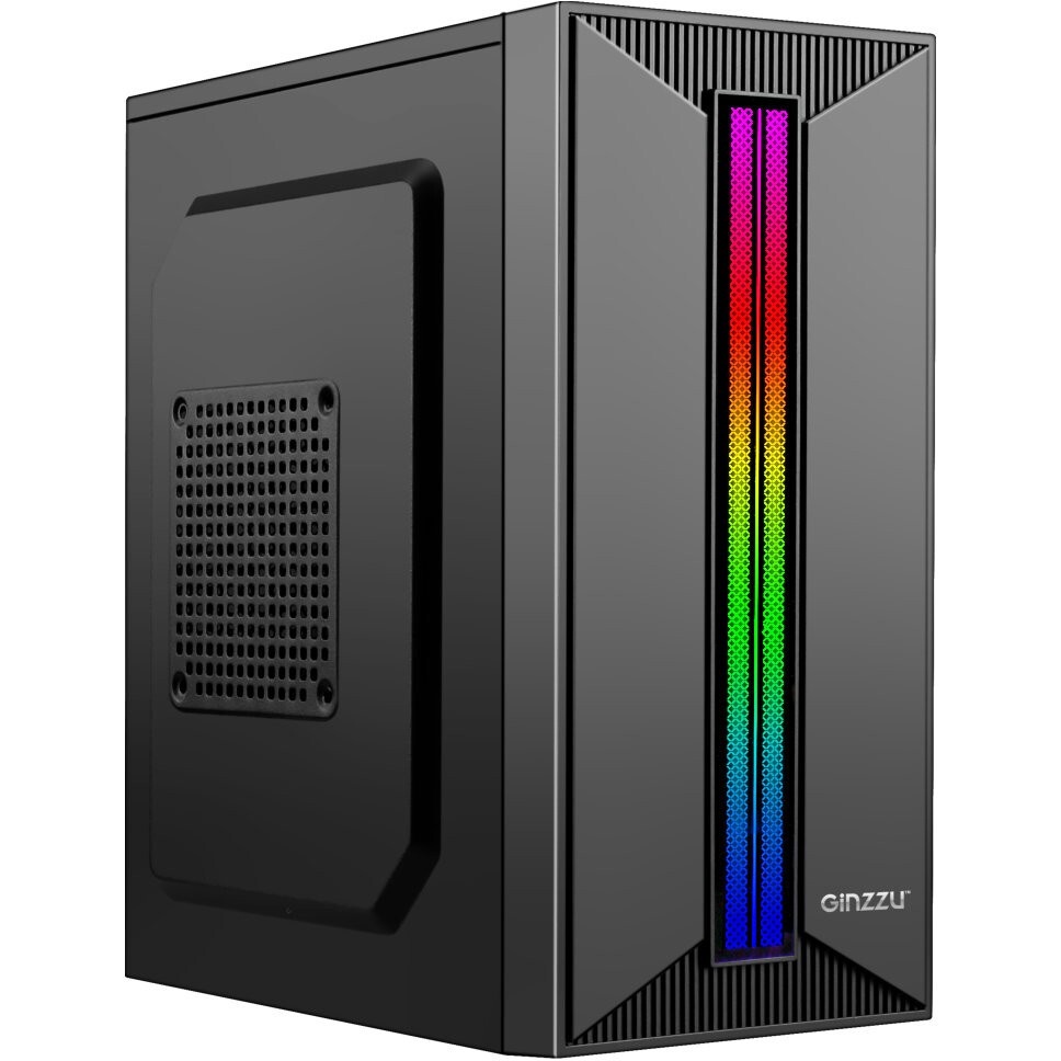 Корпус Powerman EK303BK U3.0*2+TypeC+combo Audioo 6193890
