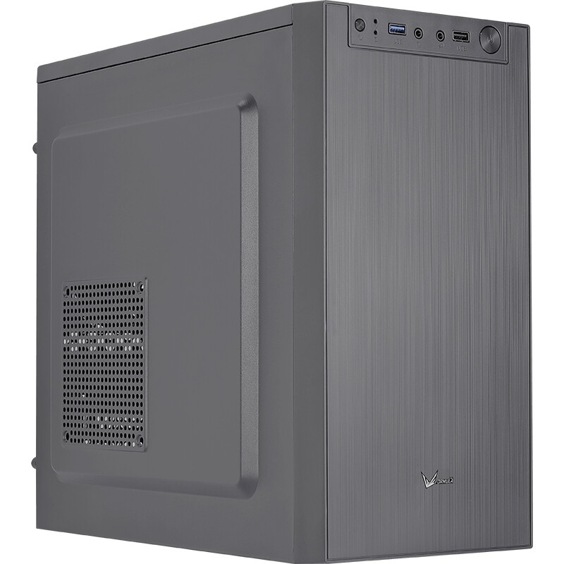Корпус Powerman EK303BK U3.0*2+TypeC+combo Audioo 6193890