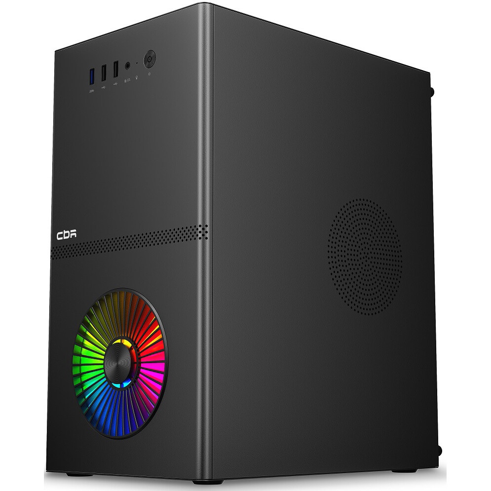 Корпус Powerman EK303BK U3.0*2+TypeC+combo Audioo 6193890