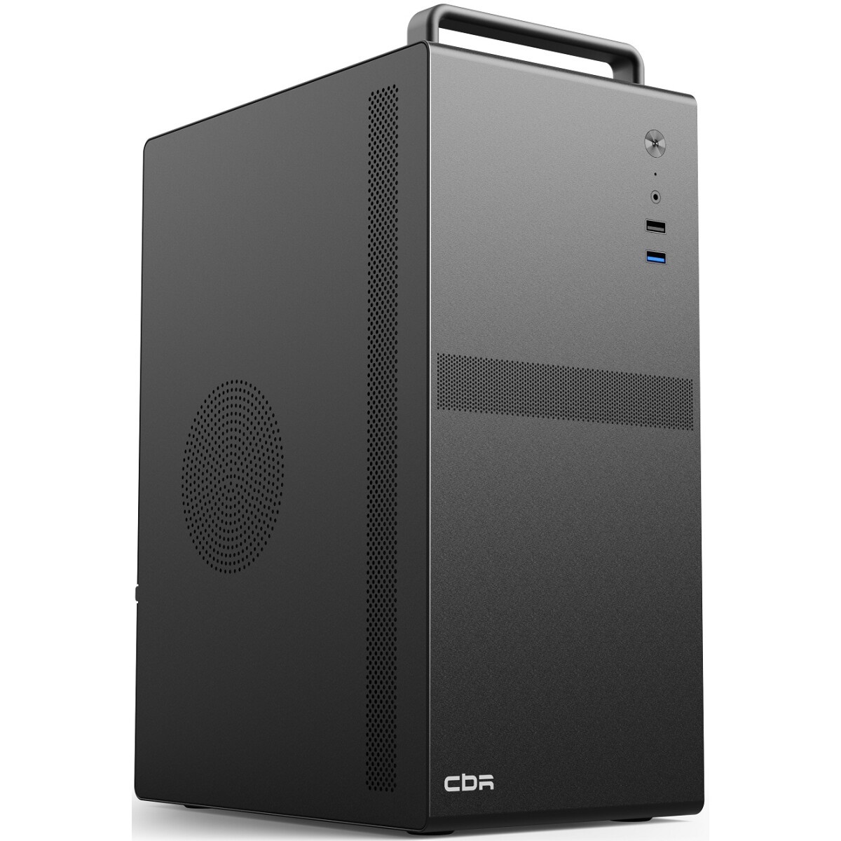 Корпус Powerman EK303BK U3.0*2+TypeC+combo Audioo 6193890