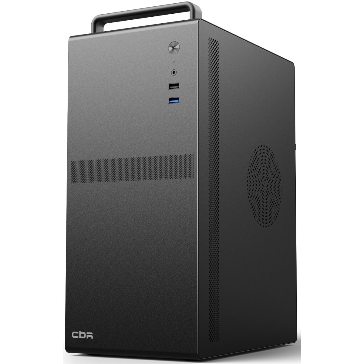 Корпус Powerman EK303BK U3.0*2+TypeC+combo Audioo 6193890