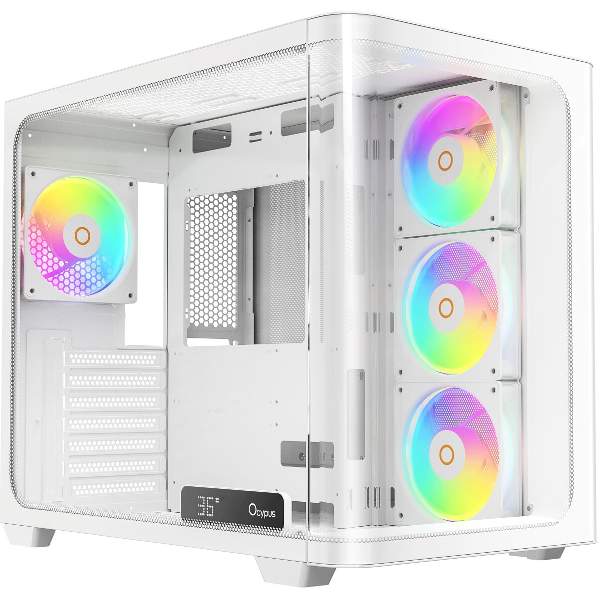Компьютерный корпус Accord ACC-ZA06W белый без БП ATX 3x120mm 1xUSB2.0 1xUSB3.0 1xUSB3.1 audio
