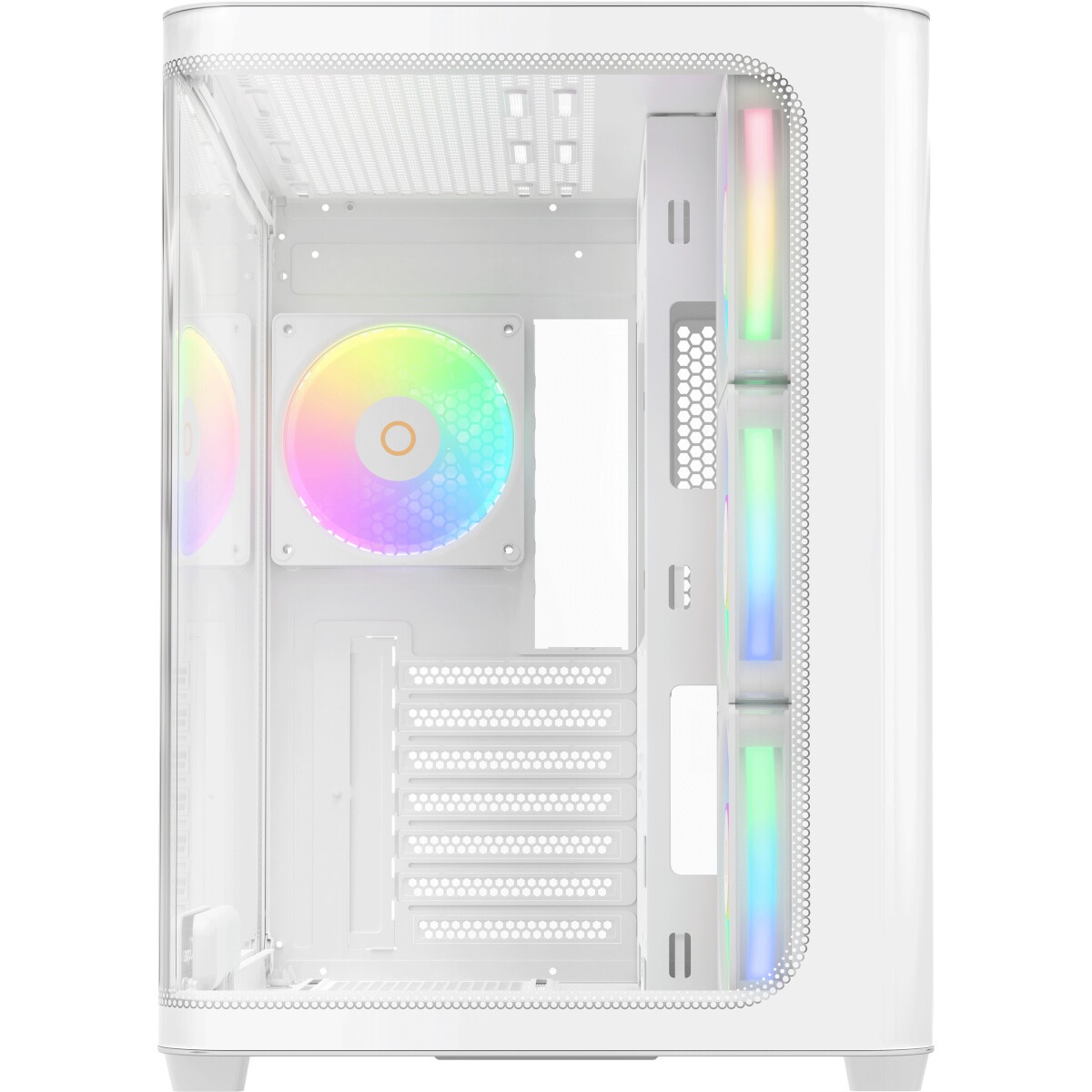 Компьютерный корпус Accord ACC-ZA06W белый без БП ATX 3x120mm 1xUSB2.0 1xUSB3.0 1xUSB3.1 audio