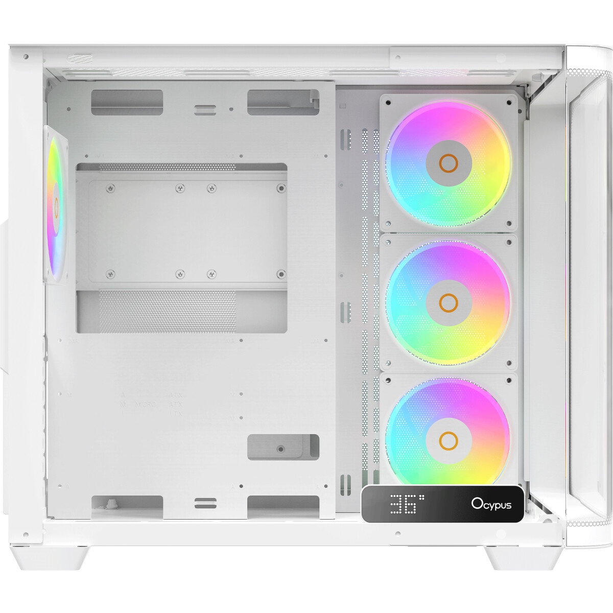 Компьютерный корпус Accord ACC-ZA06W белый без БП ATX 3x120mm 1xUSB2.0 1xUSB3.0 1xUSB3.1 audio