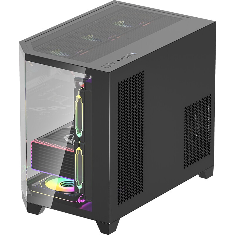 Компьютерный корпус Accord ACC-ZA06B черный без БП ATX 3x120mm 1xUSB2.0 1xUSB3.0 1xUSB3.1 audio