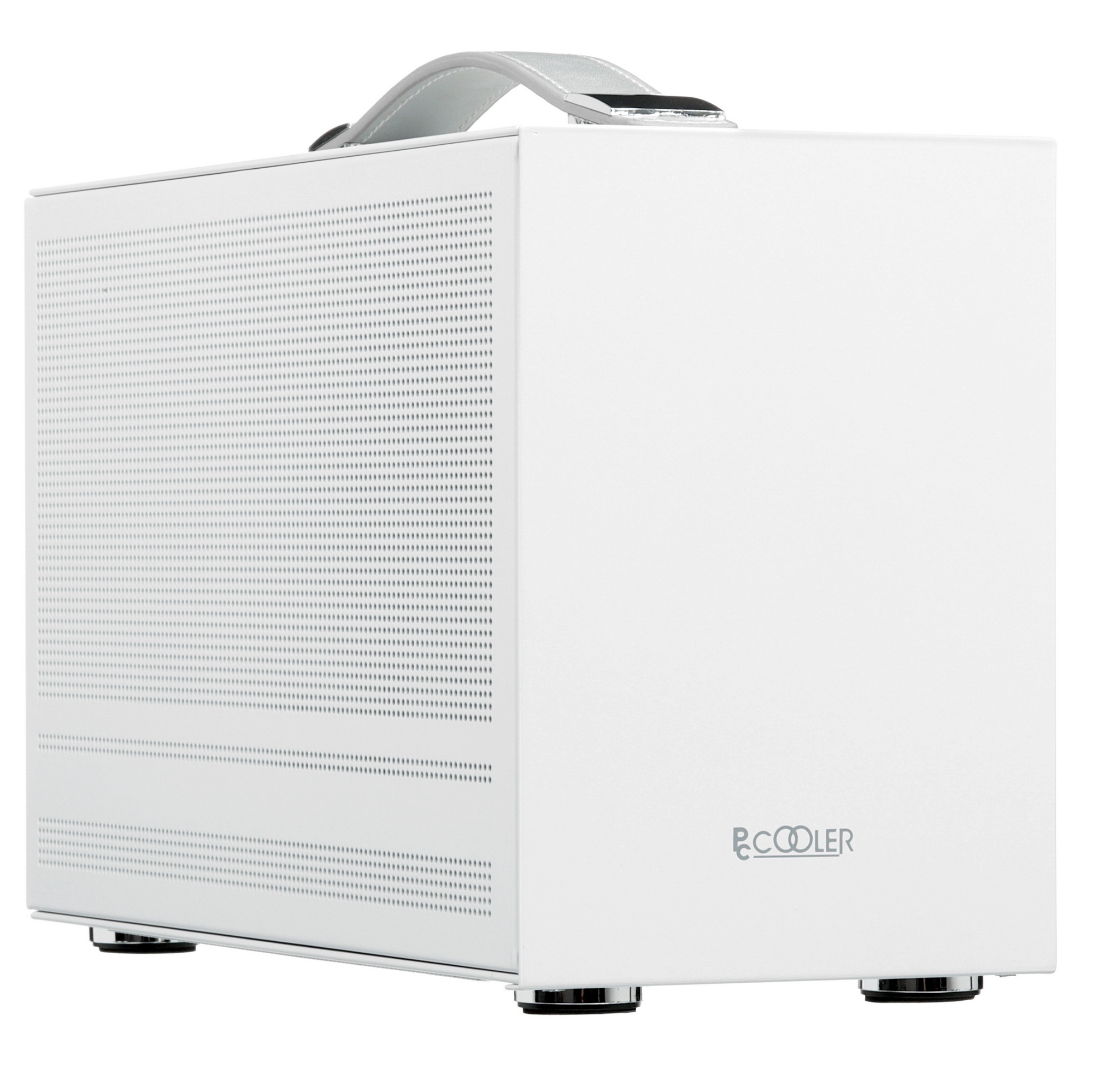 Компьютерный корпус  PCCooler I100 PRO MESH WH, Mesh Compact, белый, SPCC, no fans ITX 60/300/SFX PS