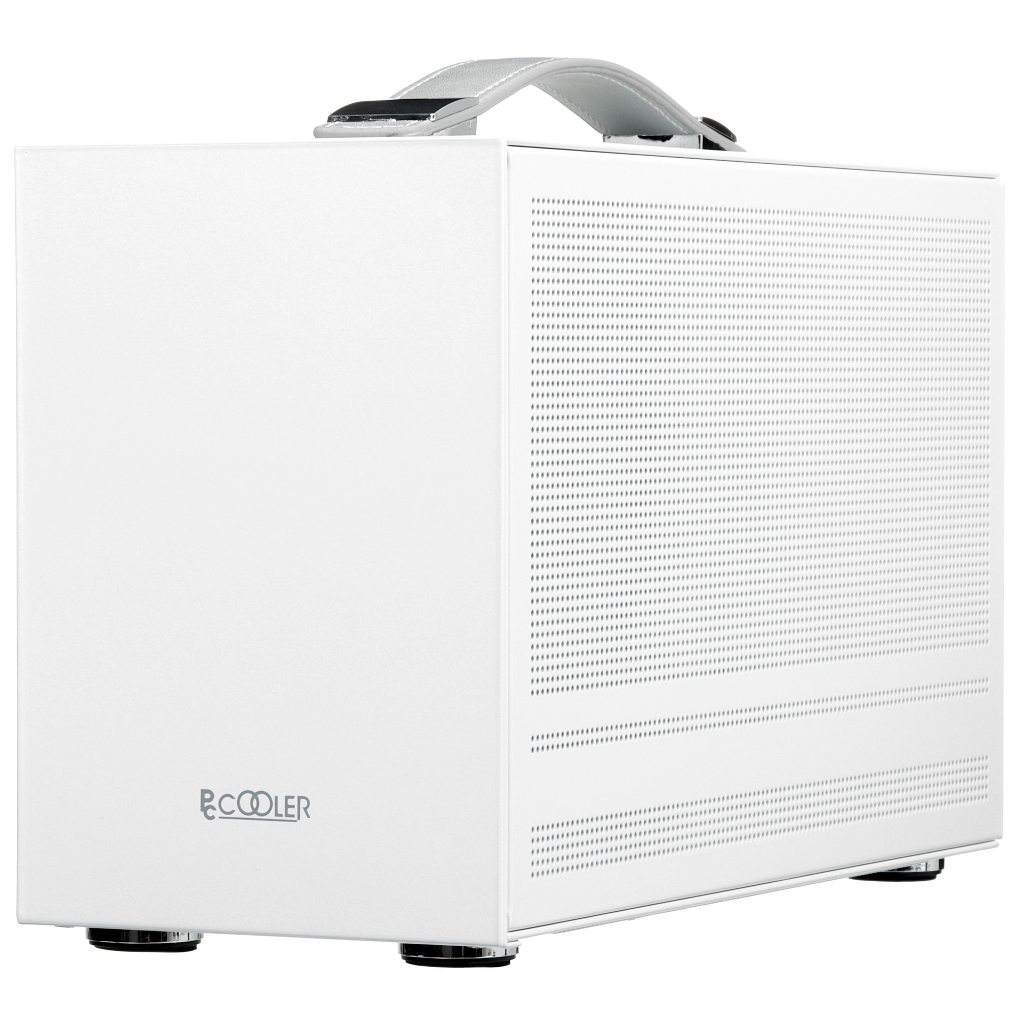 Компьютерный корпус  PCCooler I100 PRO MESH WH, Mesh Compact, белый, SPCC, no fans ITX 60/300/SFX PS