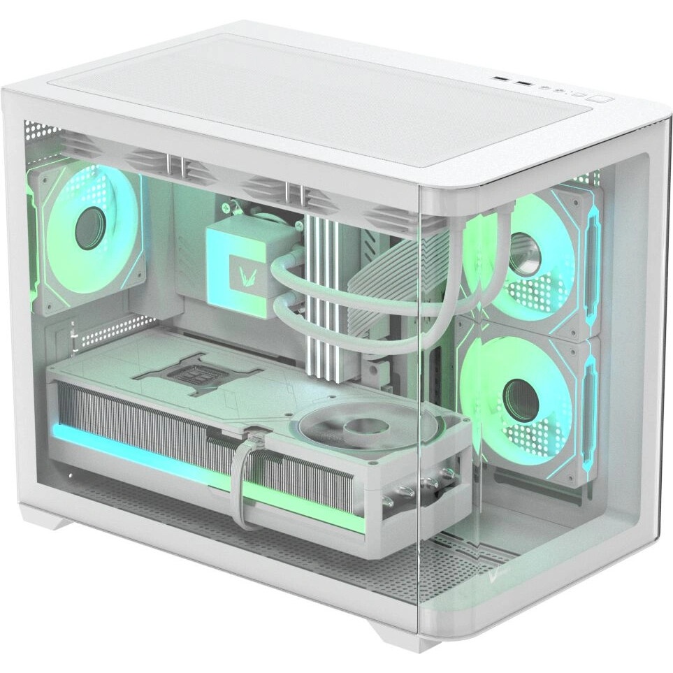 Компьютерный корпус Accord ACC-ZMS03W белый без БП mATX 3x120mm 1xUSB2.0 1xUSB3.0 1xUSB3.1 audio