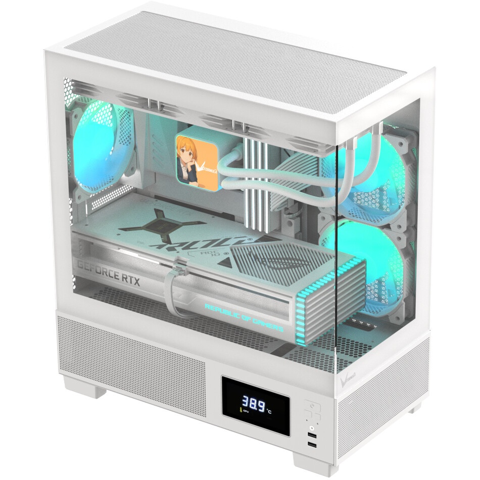 Компьютерный корпус Accord ACC-ZMS03W белый без БП mATX 3x120mm 1xUSB2.0 1xUSB3.0 1xUSB3.1 audio