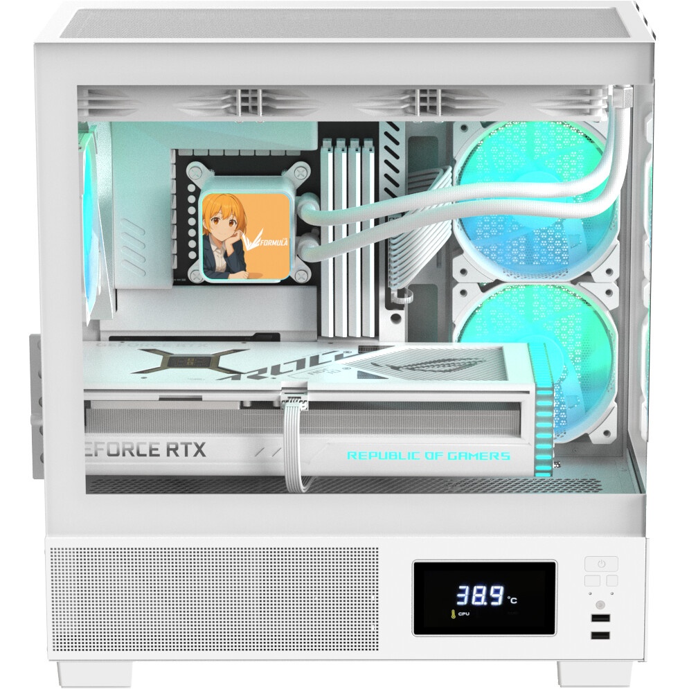 Компьютерный корпус Accord ACC-ZMS03W белый без БП mATX 3x120mm 1xUSB2.0 1xUSB3.0 1xUSB3.1 audio
