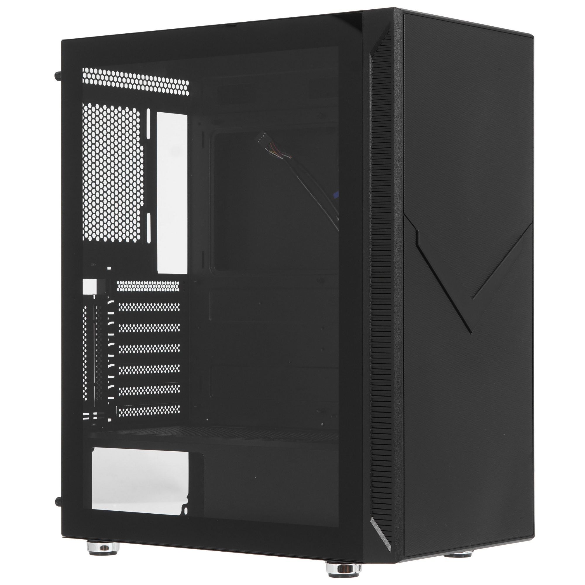 Компьютерный корпус Accord 3501 черный без БП ATX 2xUSB2.0 1xUSB3.0 1xUSB3.1 audio bott PSU