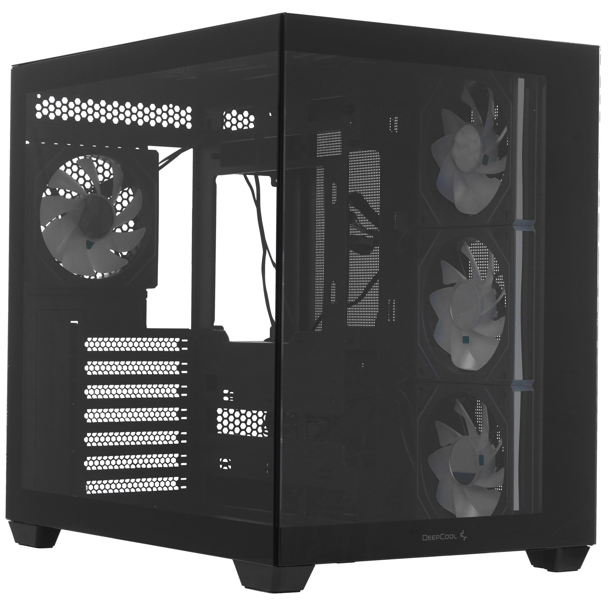 Компьютерный корпус Deepcool CG530 4F черный без БП ATX 2x120mm 2x140mm 2xUSB2.0 1xUSB3.0 audio bott
