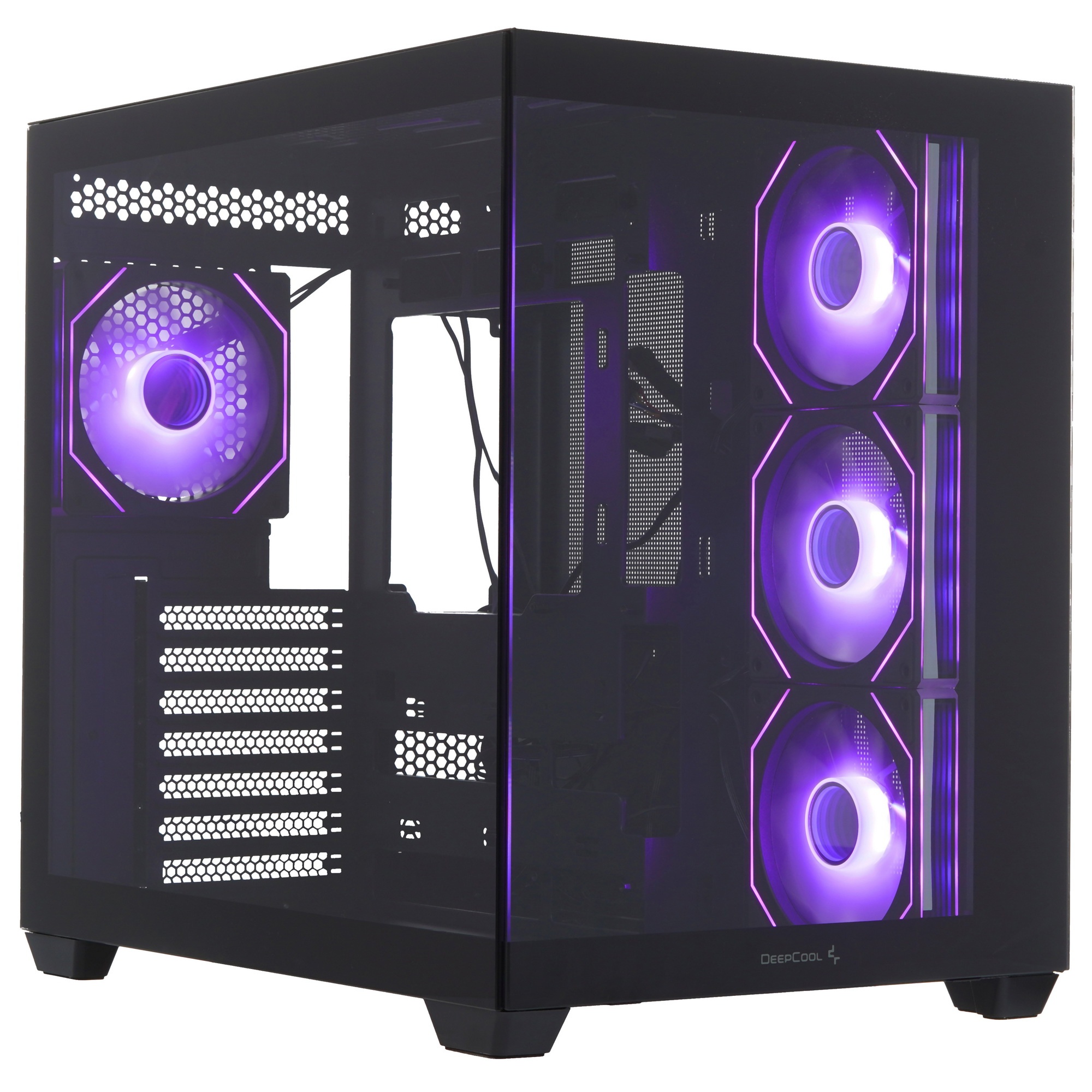 Компьютерный корпус Deepcool CG530 4F черный без БП ATX 2x120mm 2x140mm 2xUSB2.0 1xUSB3.0 audio bott