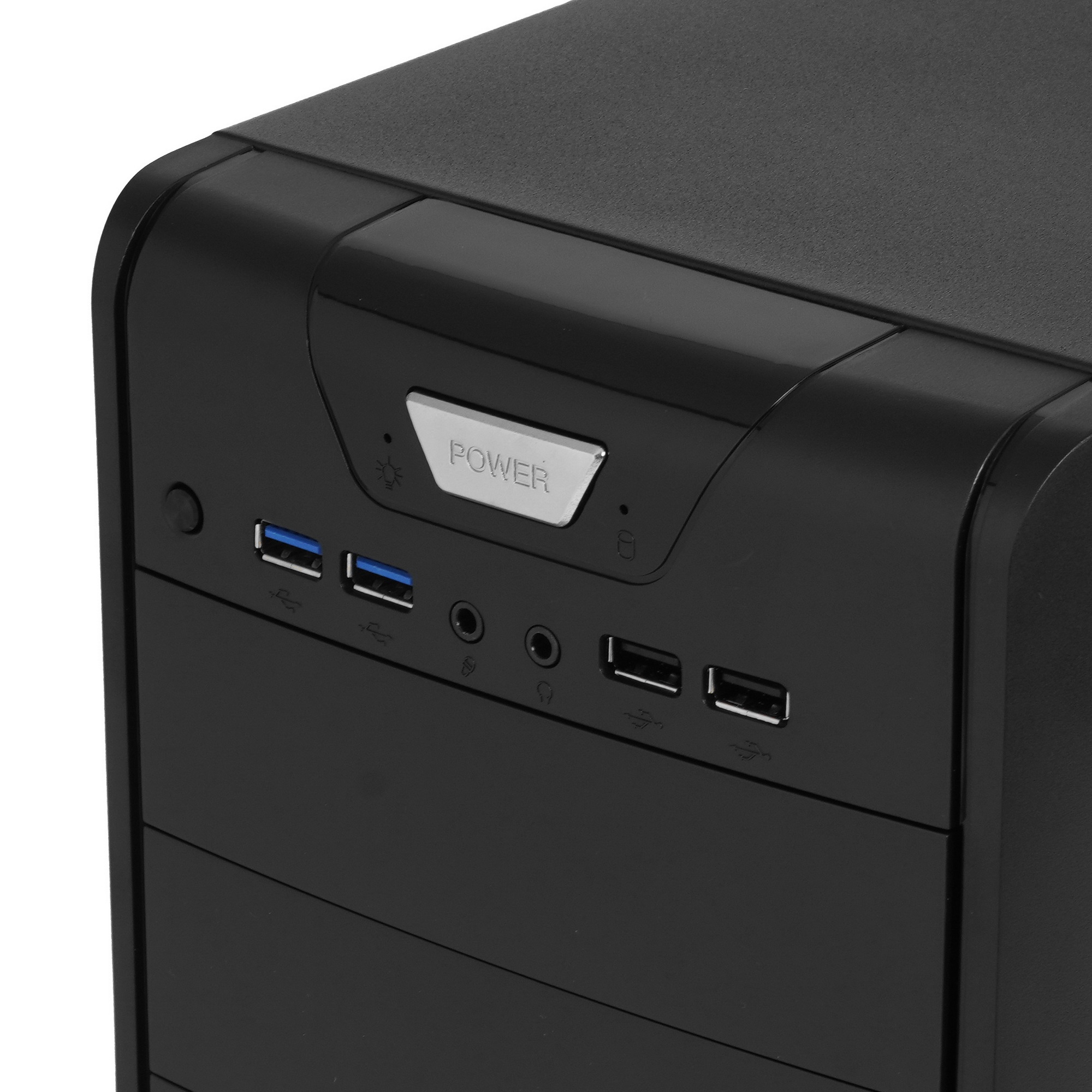 Компьютерный корпус Miditower Exegate CP-603 Black, ATX, , 2*USB+2*USB3.0, Audio
