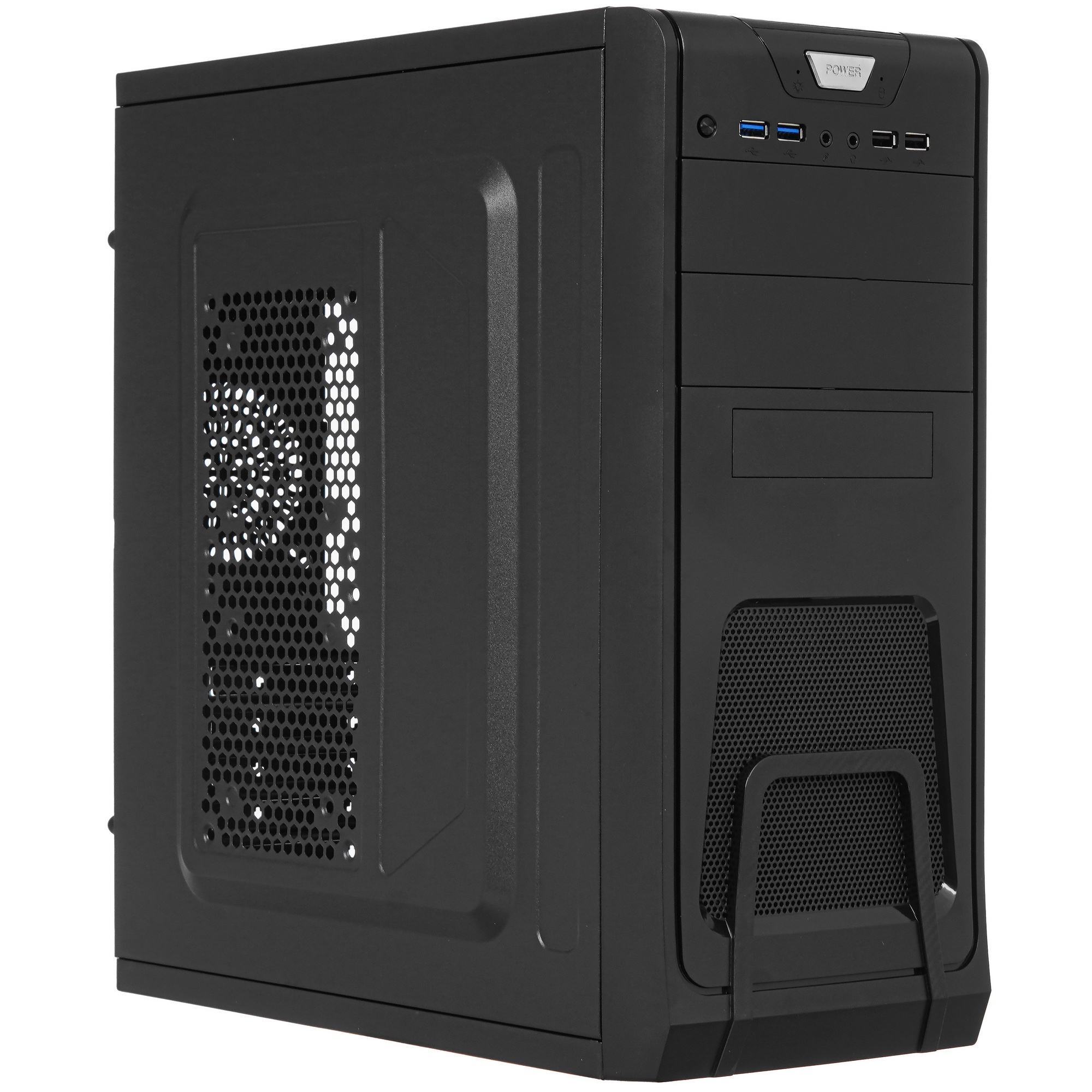 Компьютерный корпус Miditower Exegate CP-603 Black, ATX, , 2*USB+2*USB3.0, Audio