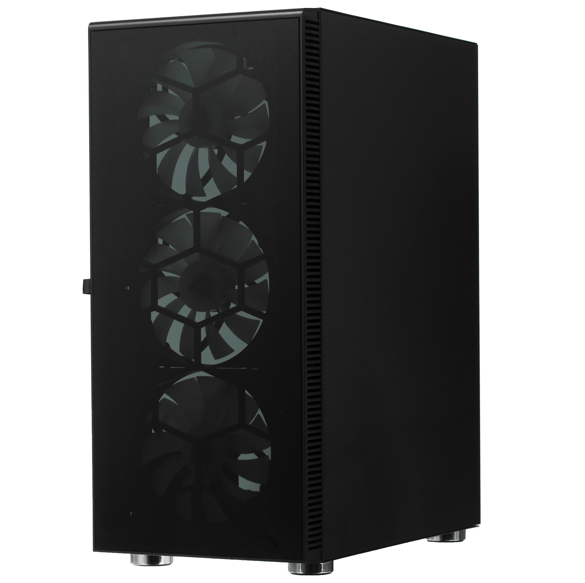 Компьютерный корпус Montech X3 GLASS, без БП, ATX 6x120mm 2xUSB3.0 1xUSB3.1 audio bott PSU, черный