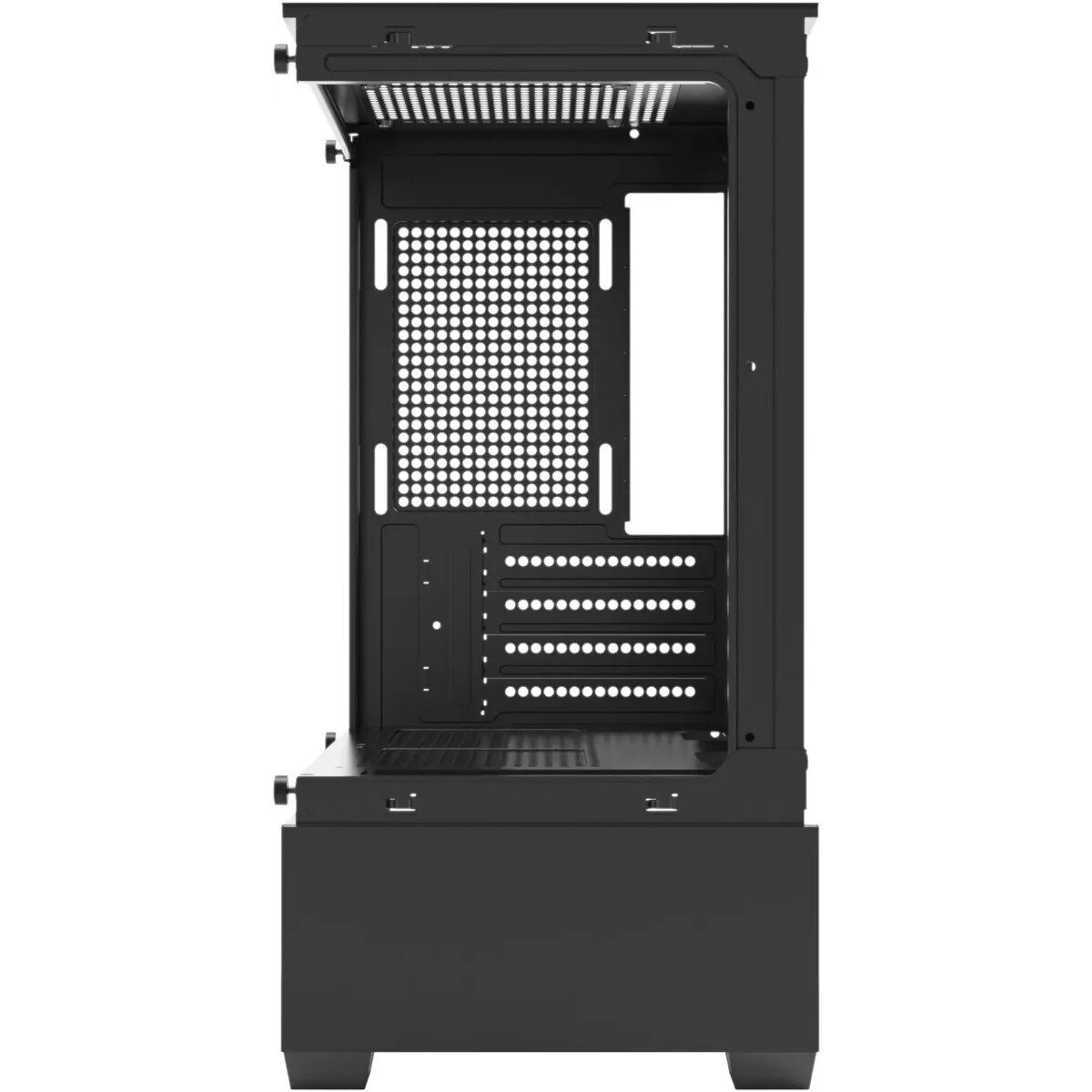 Корпус Minitower ExeGate i3 SEA (mATX, без БП, 1*USB+1*USB3.0, HD аудио, черный, 1 вент. 12см с RGB
