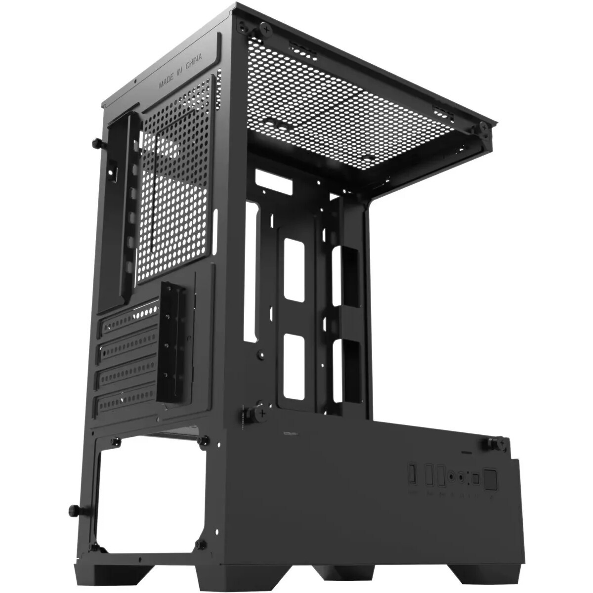 Корпус Minitower ExeGate i3 SEA (mATX, без БП, 1*USB+1*USB3.0, HD аудио, черный, 1 вент. 12см с RGB
