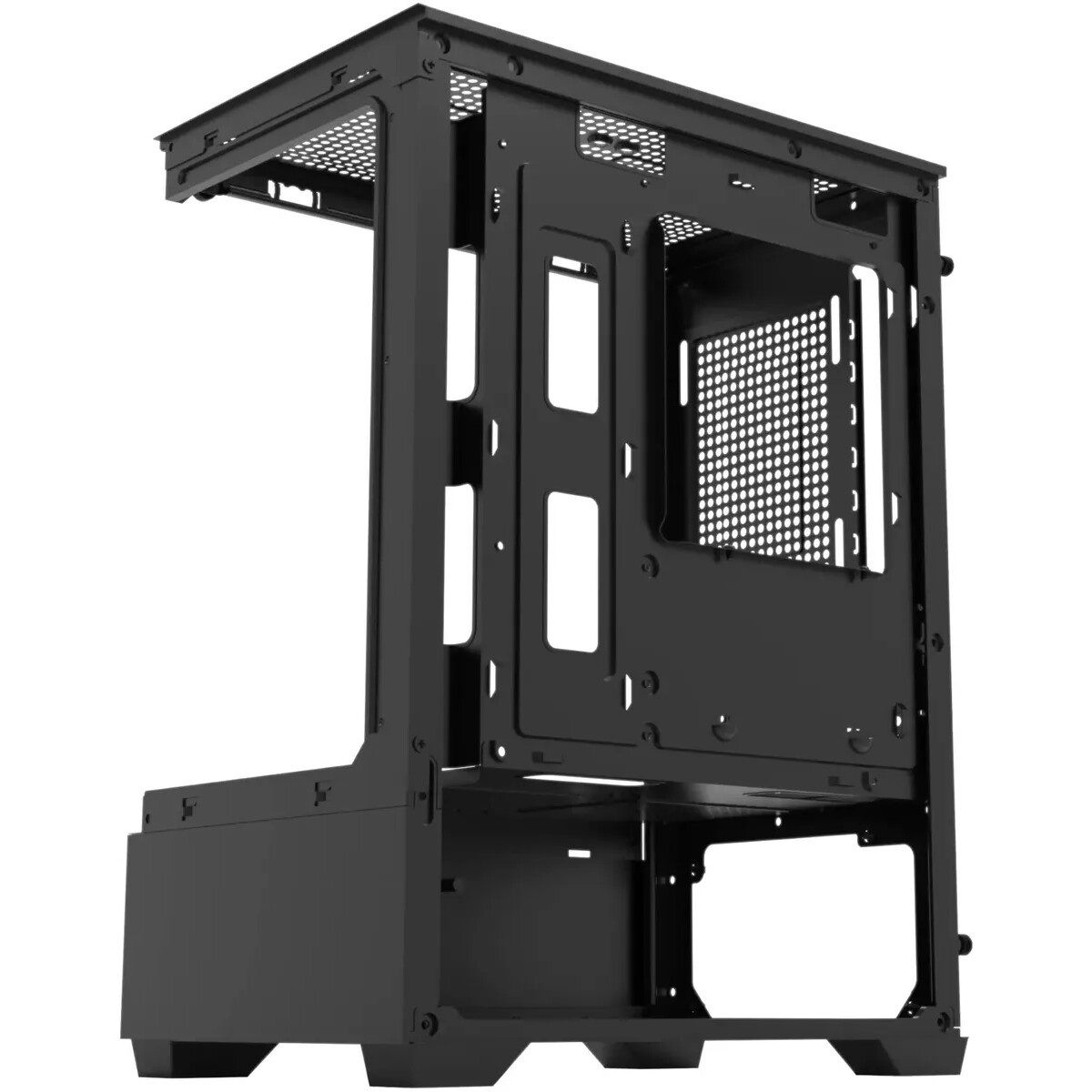 Корпус Minitower ExeGate i3 SEA (mATX, без БП, 1*USB+1*USB3.0, HD аудио, черный, 1 вент. 12см с RGB