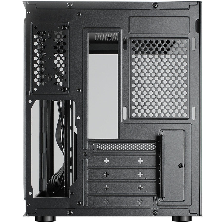 Компьютерный корпус Ginzzu CL475 mATX FAN 3*12LC4 передняя панель Стекло